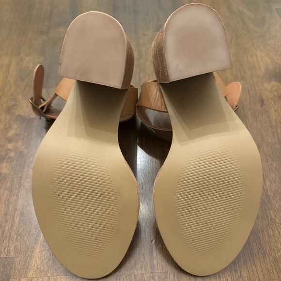 Steve Madden Brown Block Heel Sandals - Picture 4 of 6
